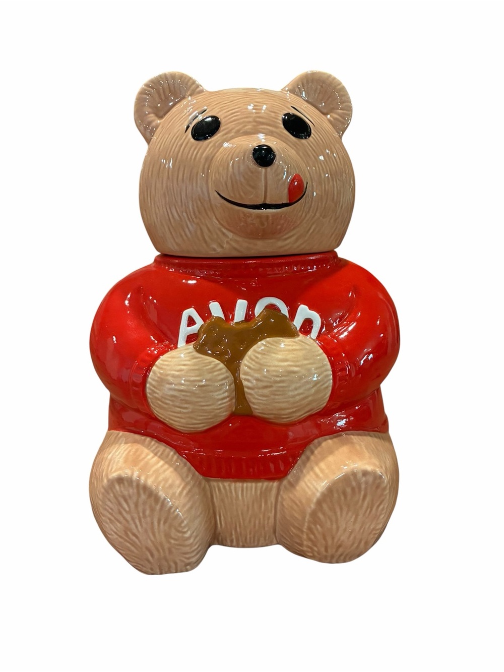 Vintage Avon Ted E. Bear Cookie Jar 1970’s and 80’s